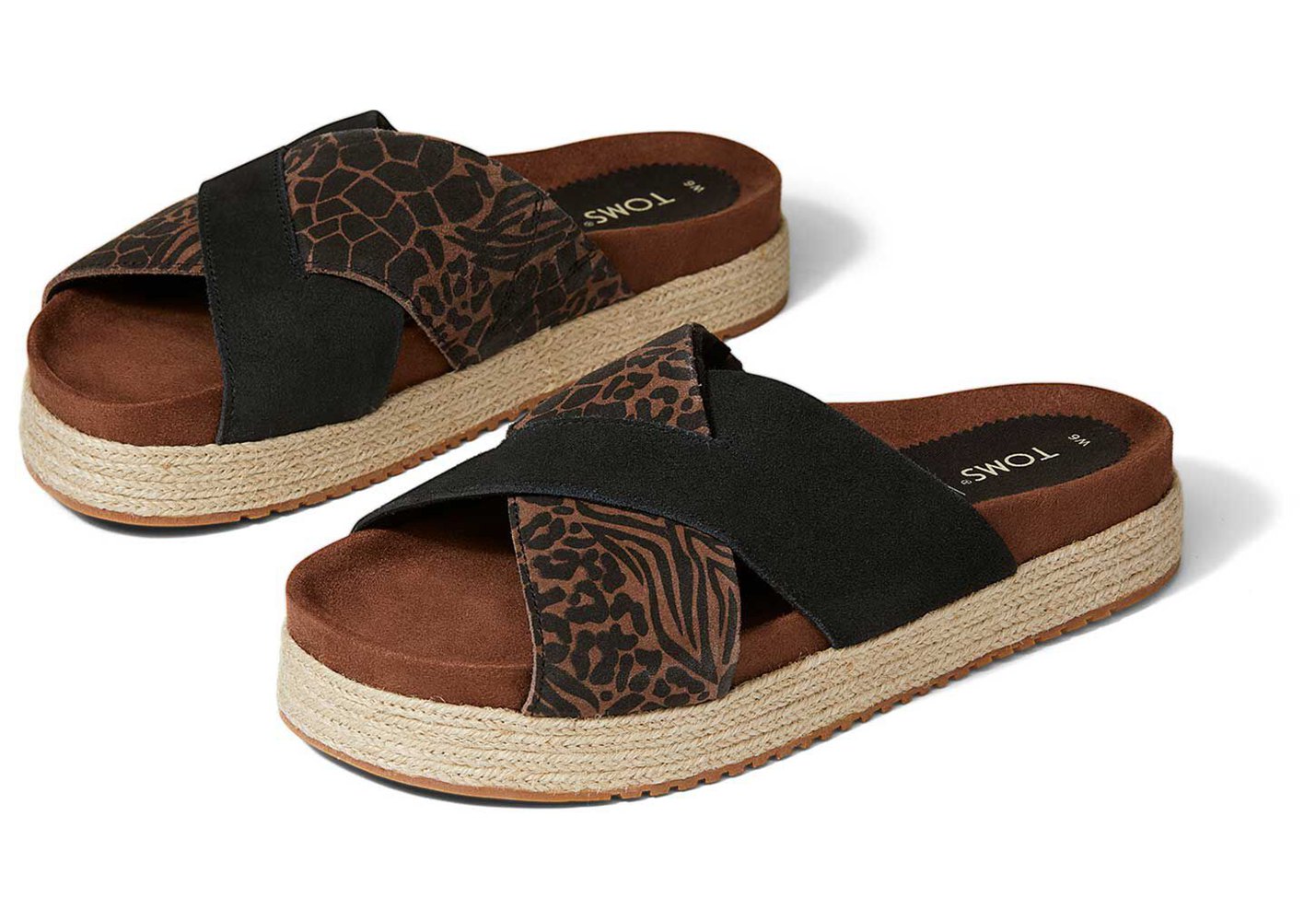 Toms Paloma Sandals Black - Womens - 90724-FRQZ